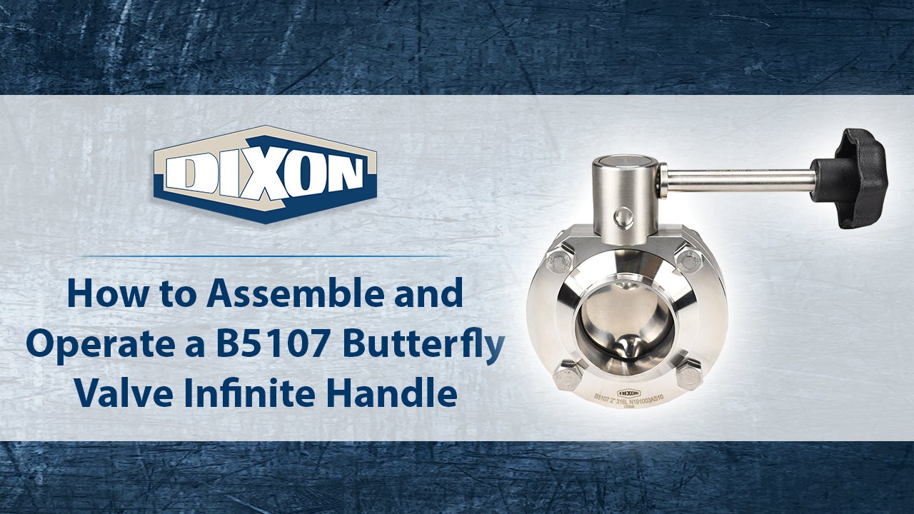 How to Assemble and Operate a B5107 Butterfly Valve with an Infinite Handle