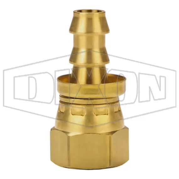 Female NPSM Swivel x Push-on Hose Barb Ball Seat