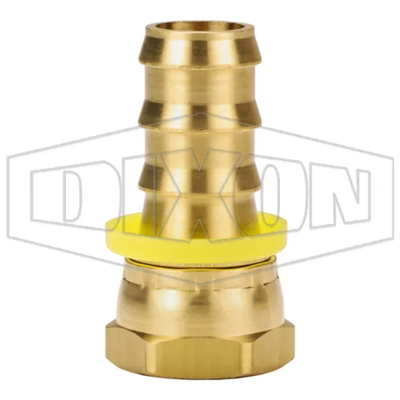 Female NPSM Swivel x Push-on Hose Barb Ball Seat