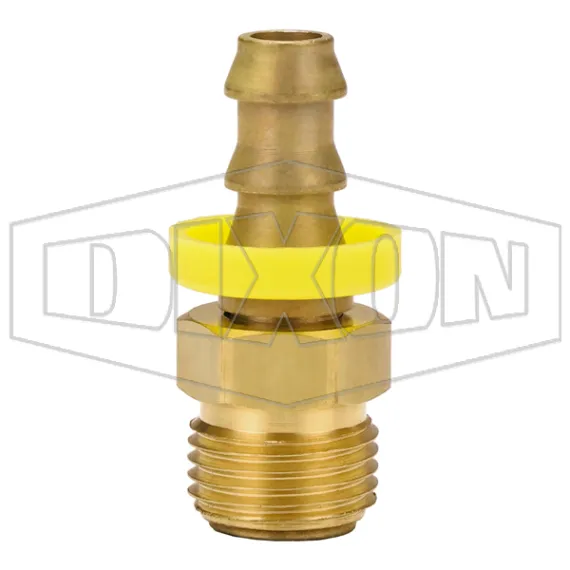 Male SAE Inverted Flare Swivel x Push-on Hose Barb