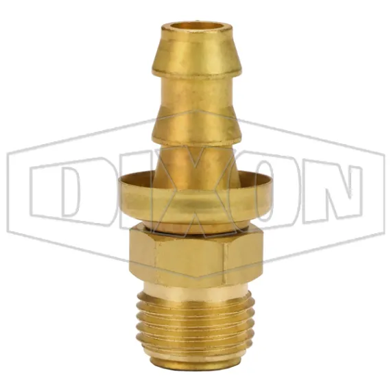 Male SAE Inverted Flare Swivel x Push-on Hose Barb
