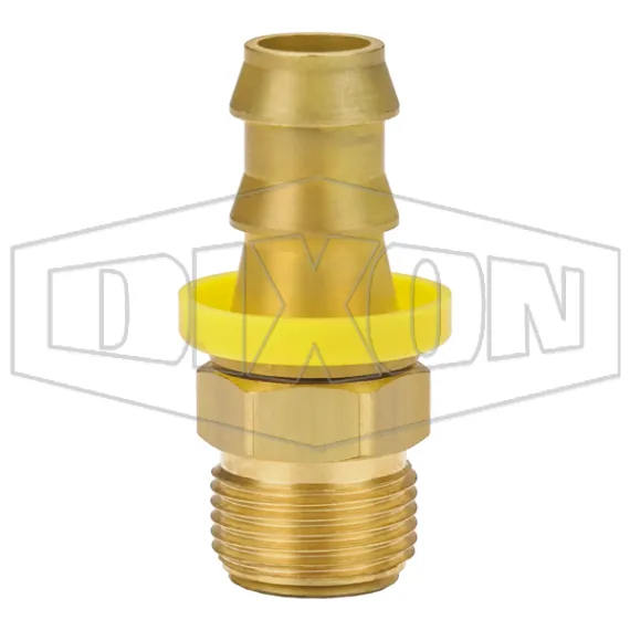 Male SAE Inverted Flare Swivel x Push-on Hose Barb