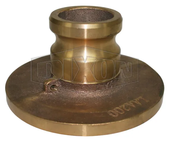 dixon cam and groove adapter x table d/e flange brass
