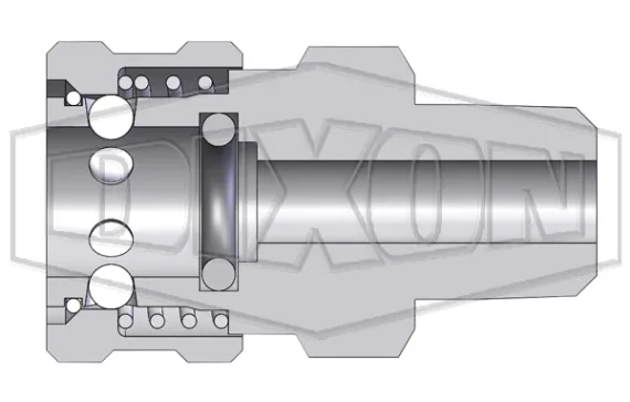E-Series Straight Through Interchange Male Coupler