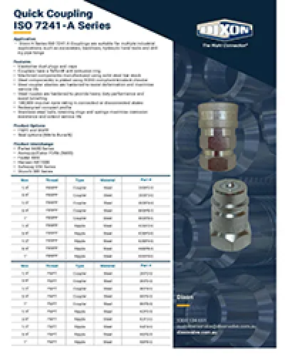 K-Series ISO-A Interchange Fittings