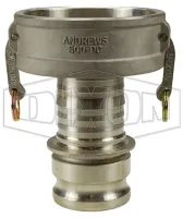 Dixon Cam and Groove Jump Size Coupler x Adapter 5030-DA-SS