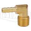Male NPTF x Hose Barb 90° Elbow