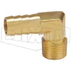 Male NPTF x Hose Barb 90° Elbow