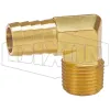 Male NPTF x Hose Barb 90° Elbow