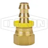 Female NPSM Swivel x Push-on Hose Barb Ball Seat