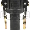 Glass-Filled Polypropylene Cam & Groove Type C Coupler x Hose Shank