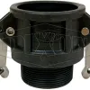Polypropylene Cam & Groove/Camlock Type B Coupler x Male BSP