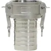 Global Crimp Style Cam & Groove Type C Coupler x Hose Shank