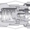 pneumatic automatic standard hose barb coupler